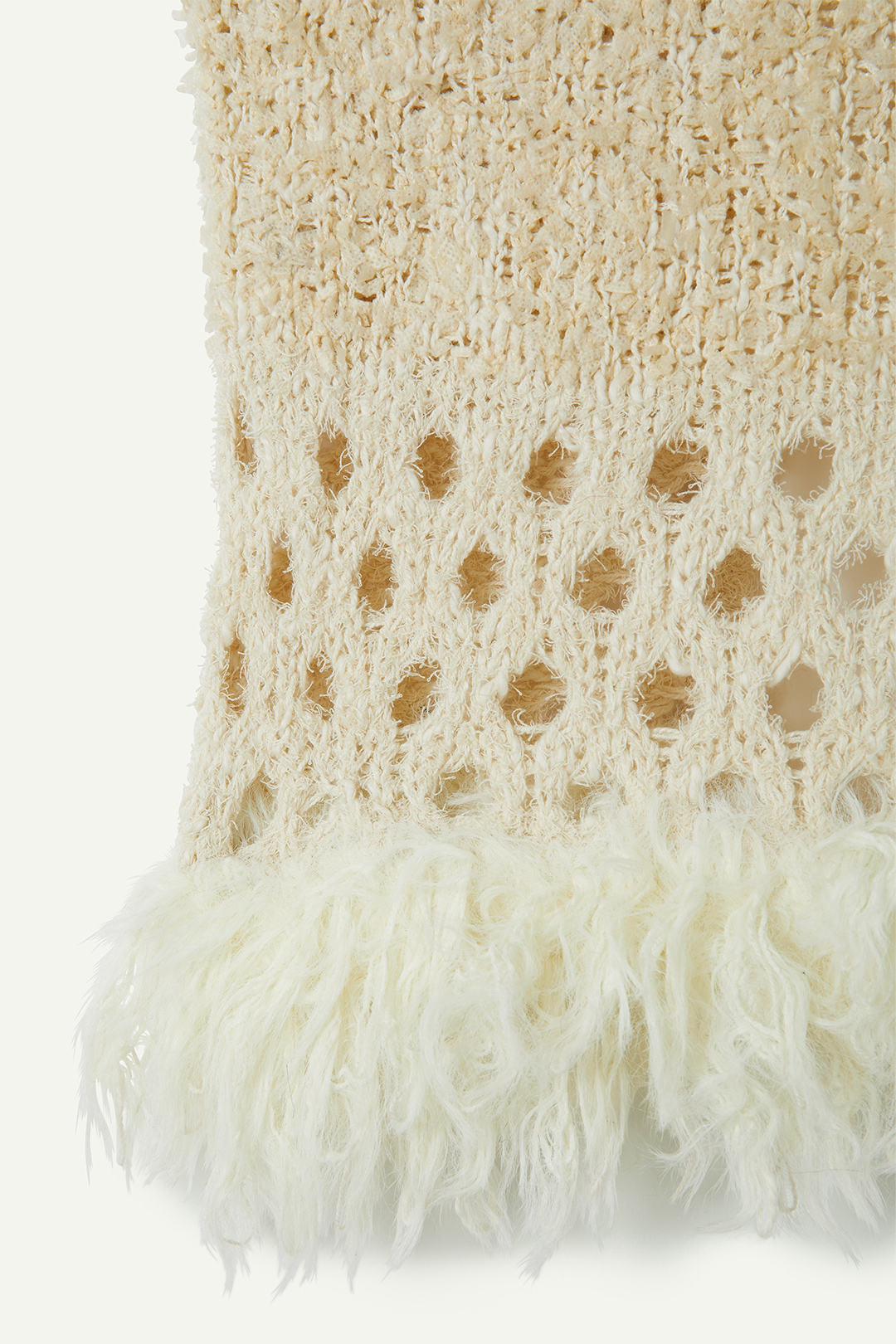 Fringe Knit Tank Top 詳細画像 White 3