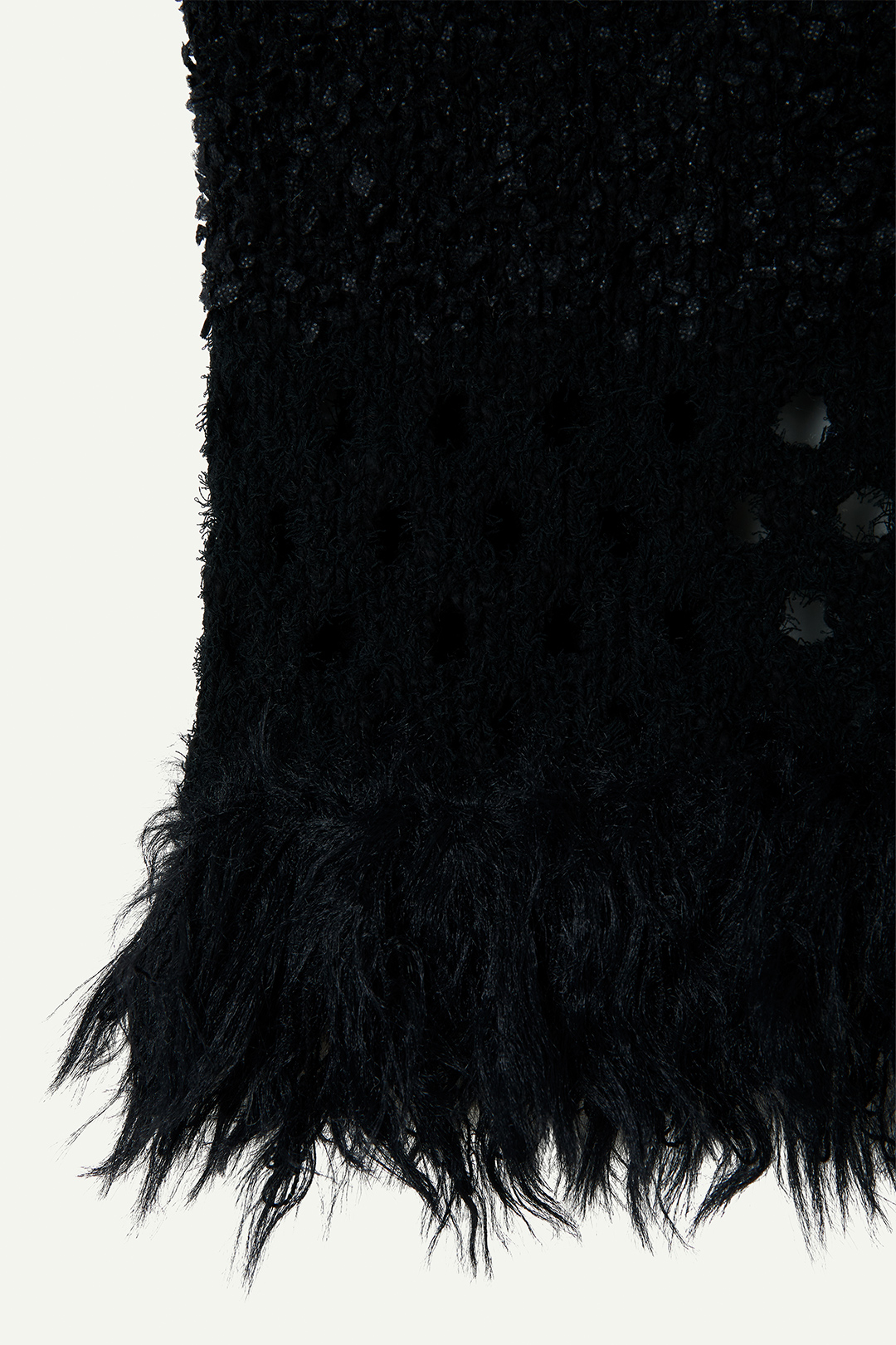 Fringe Knit Tank Top 詳細画像 Black 3