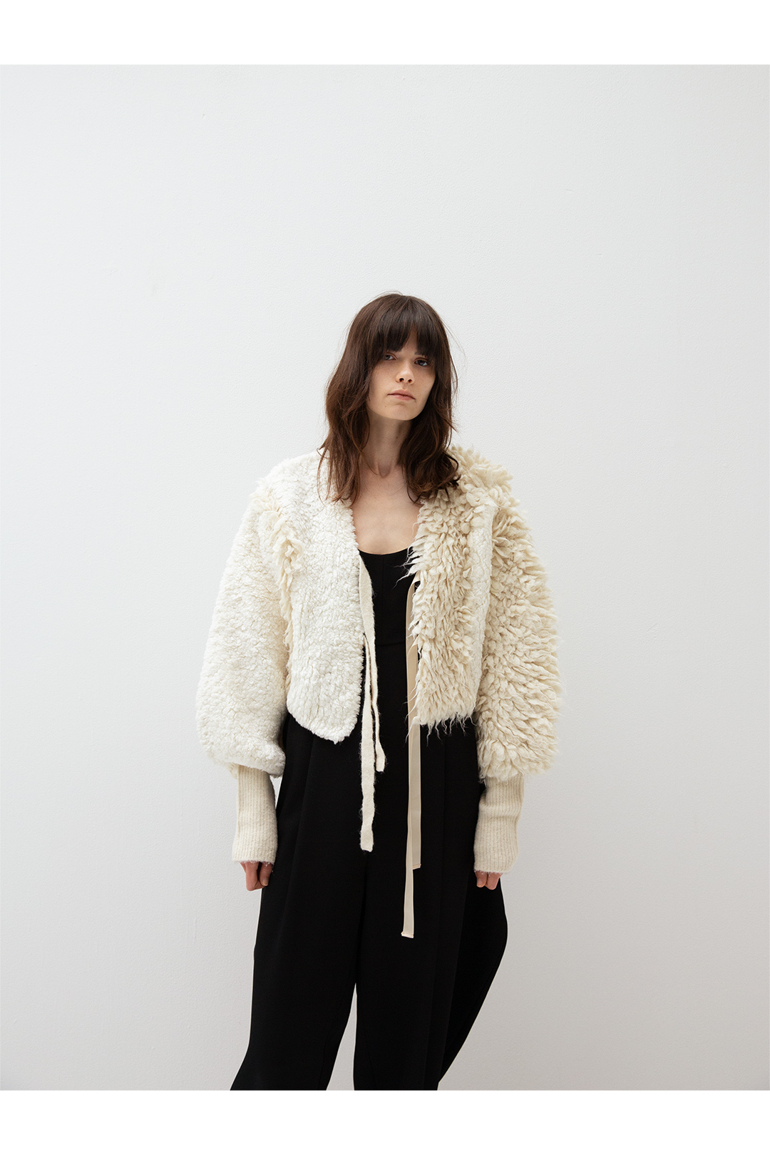 Loop Combination Cardigan 詳細画像 White 2