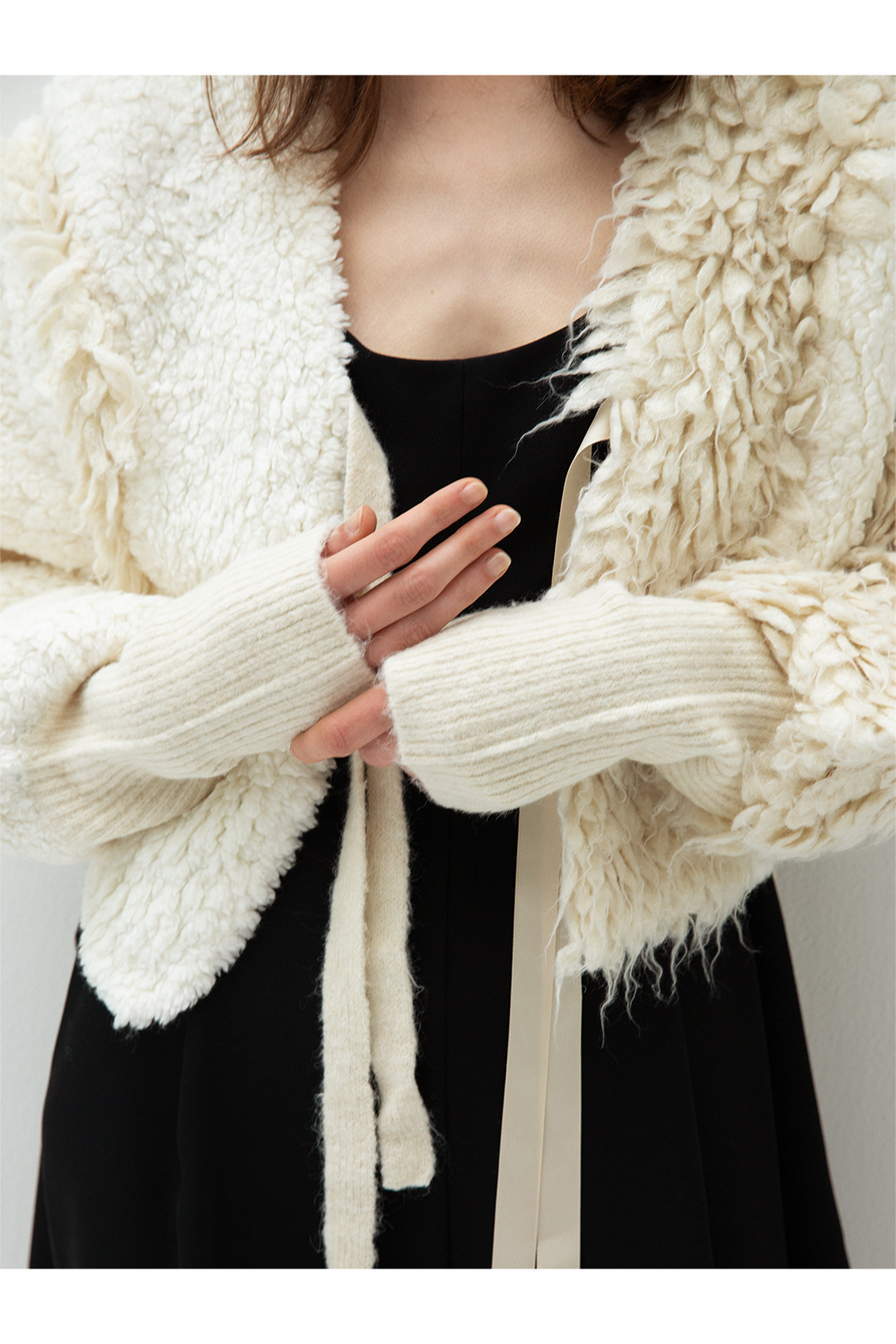 Loop Combination Cardigan