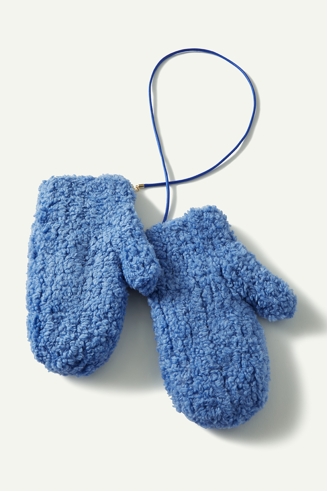 Boa Hand Knitted Mittens 詳細画像 Blue 2