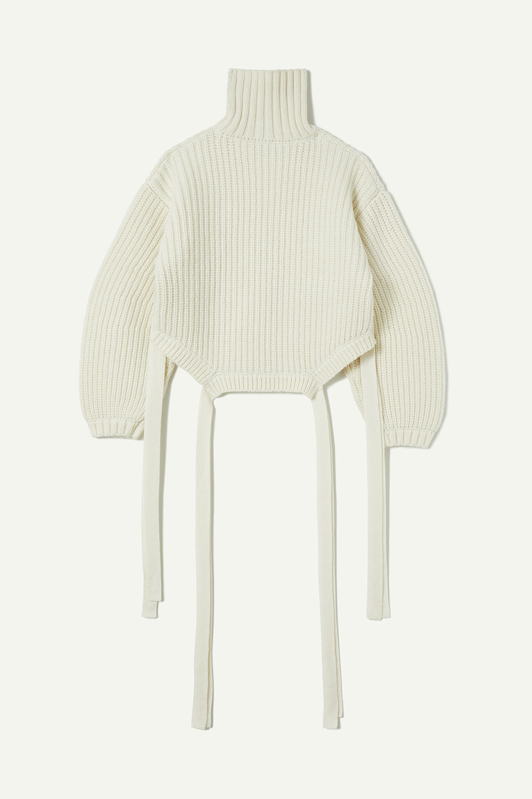 Wool Tie Knit Top 詳細画像 White 2