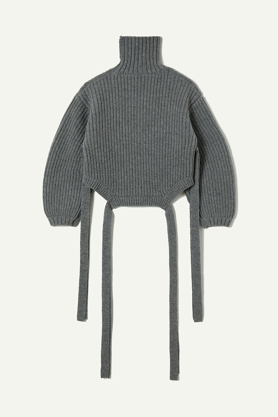 Wool Tie Knit Top 詳細画像 Gray 2