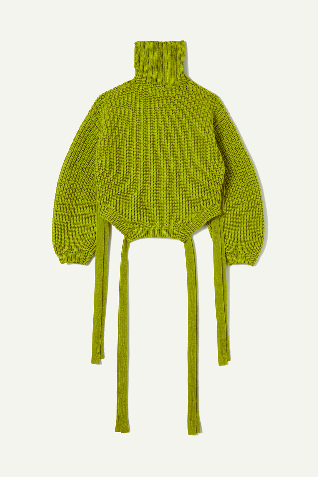 Wool Tie Knit Top 詳細画像 Lime 2