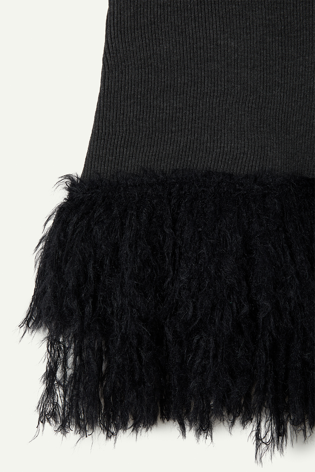 Knitted Fringe Skirt 詳細画像 Gray 3