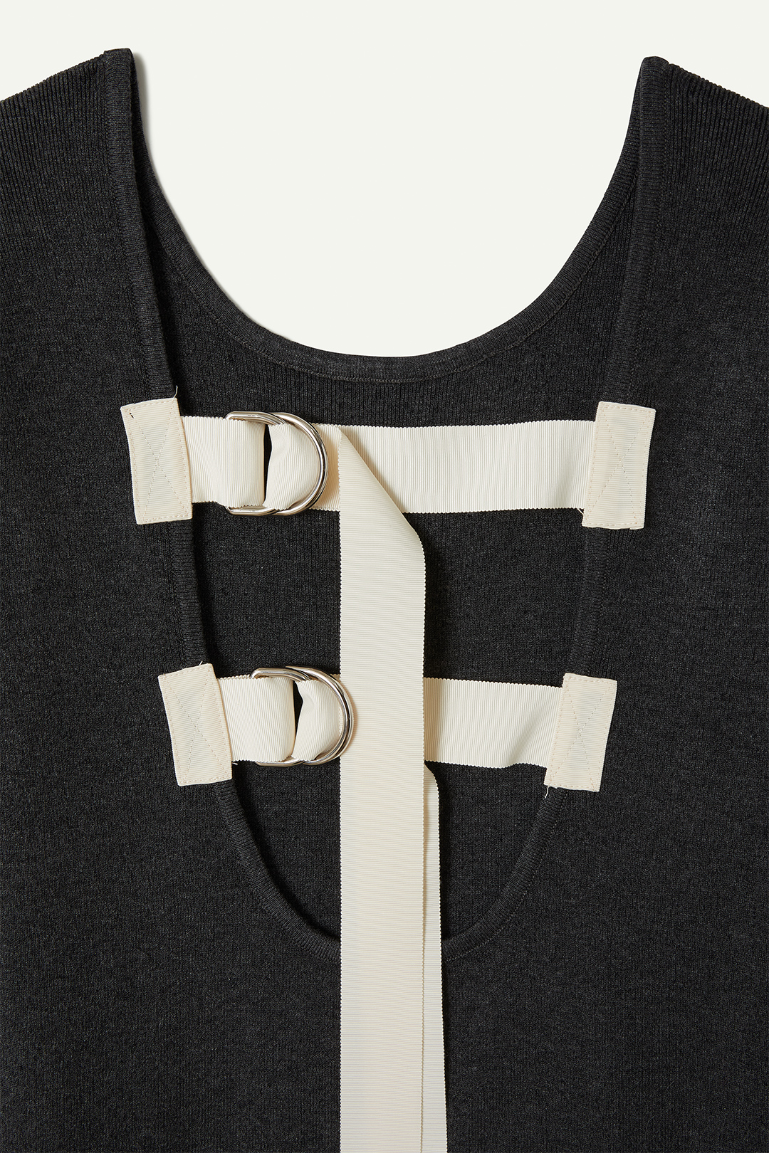 Belted Knit Dress 詳細画像 Gray 3