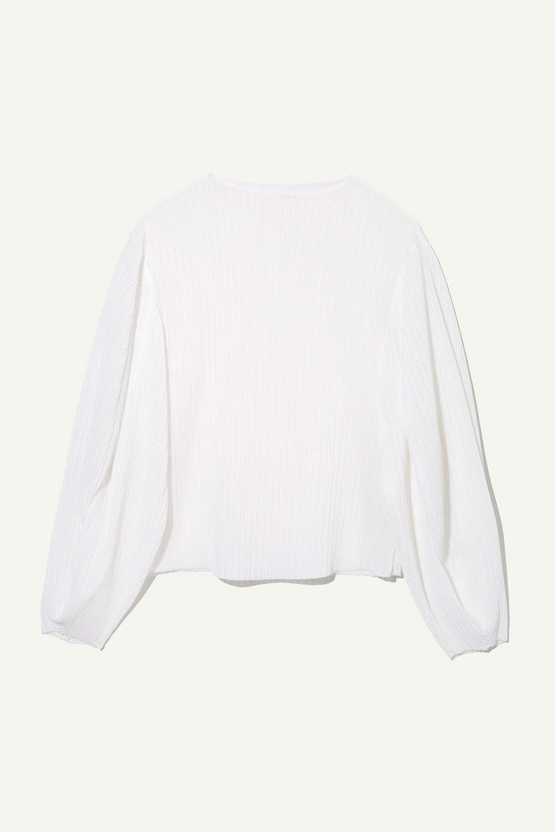 Puff-sleeve Pleats Top