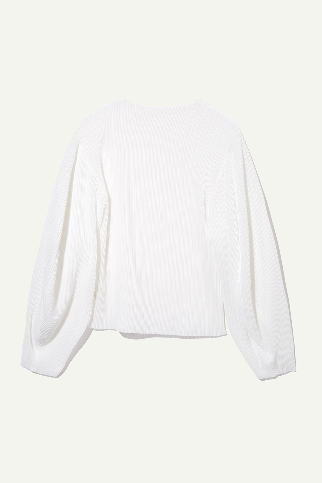 Puff-sleeve Pleats Top 詳細画像 White 2