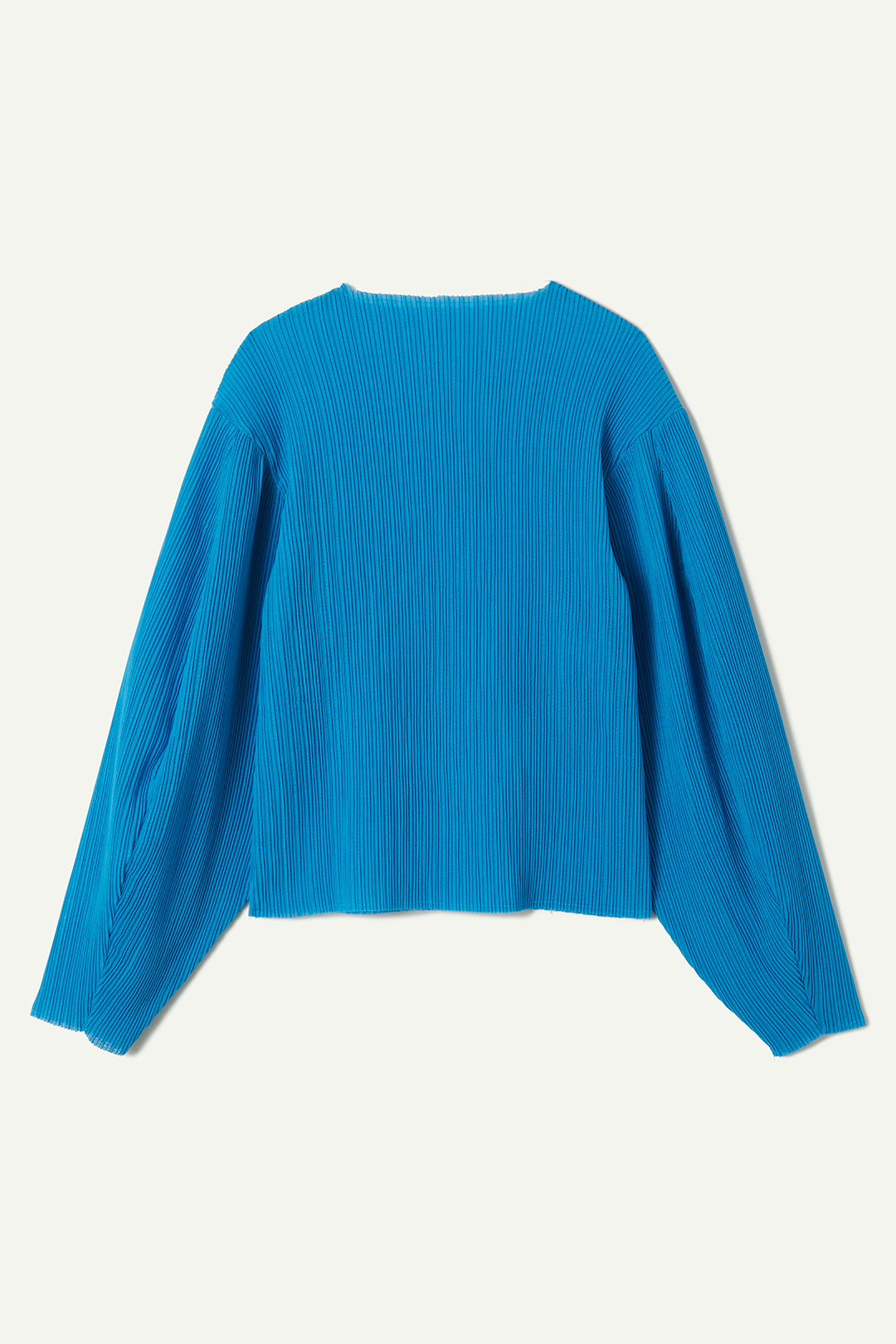 Puff-sleeve Pleats Top 詳細画像 Blue 2