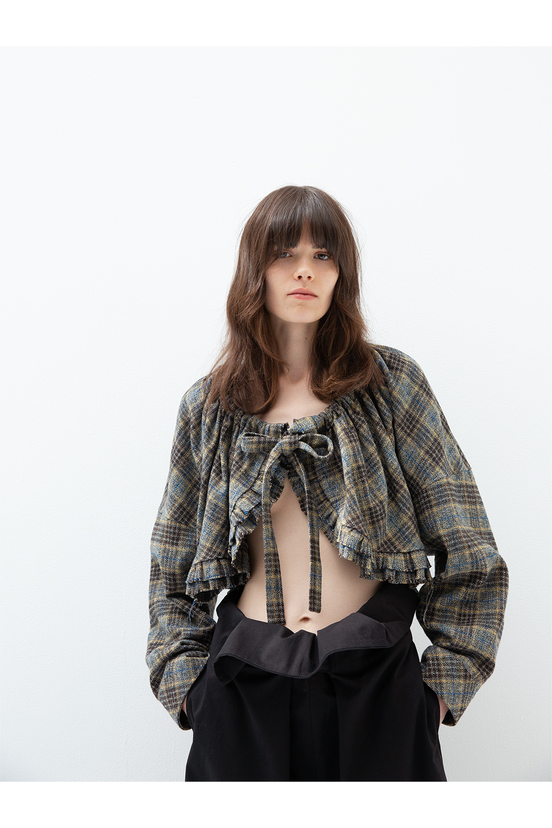Tie Check Shirt 詳細画像 Gray 1
