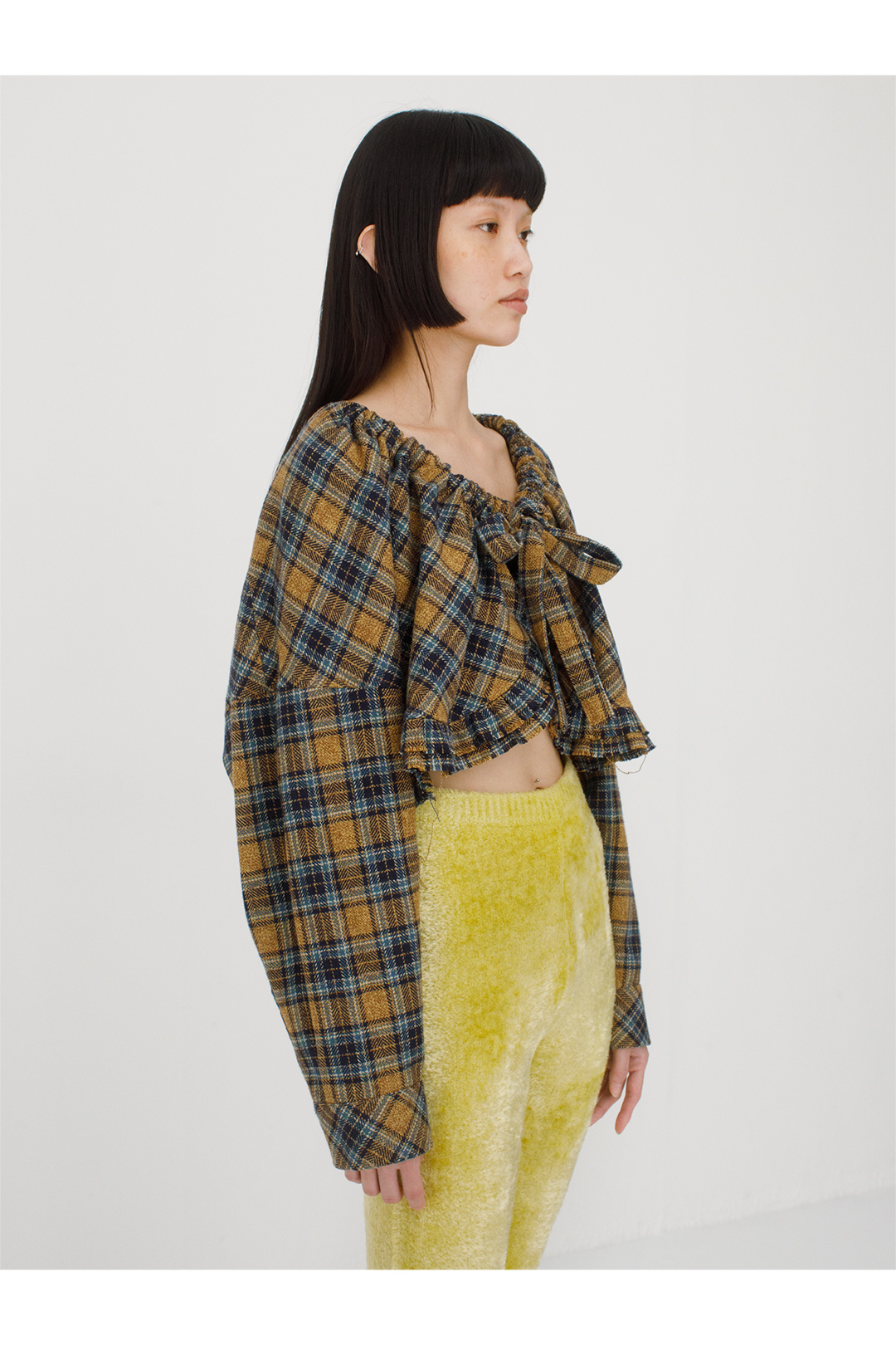 Tie Check Shirt 詳細画像 Yellow 2