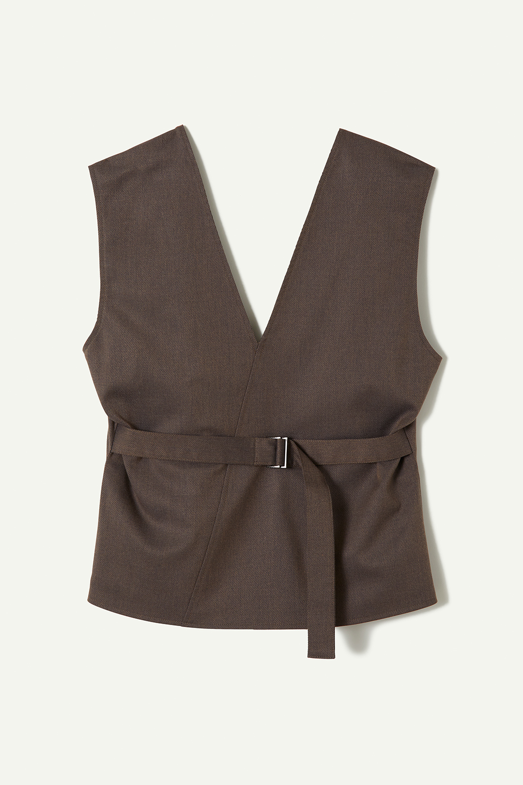 Military Front Zip Vest 詳細画像 Brown 2