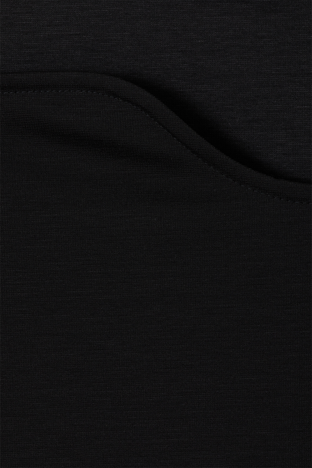 Curvy Neck T-shirts 詳細画像 Black 3