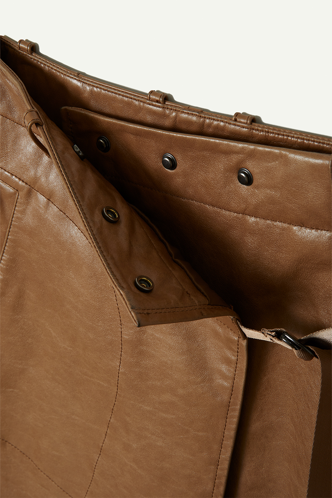 Wrapping Leather Skirt 詳細画像 Brown 4