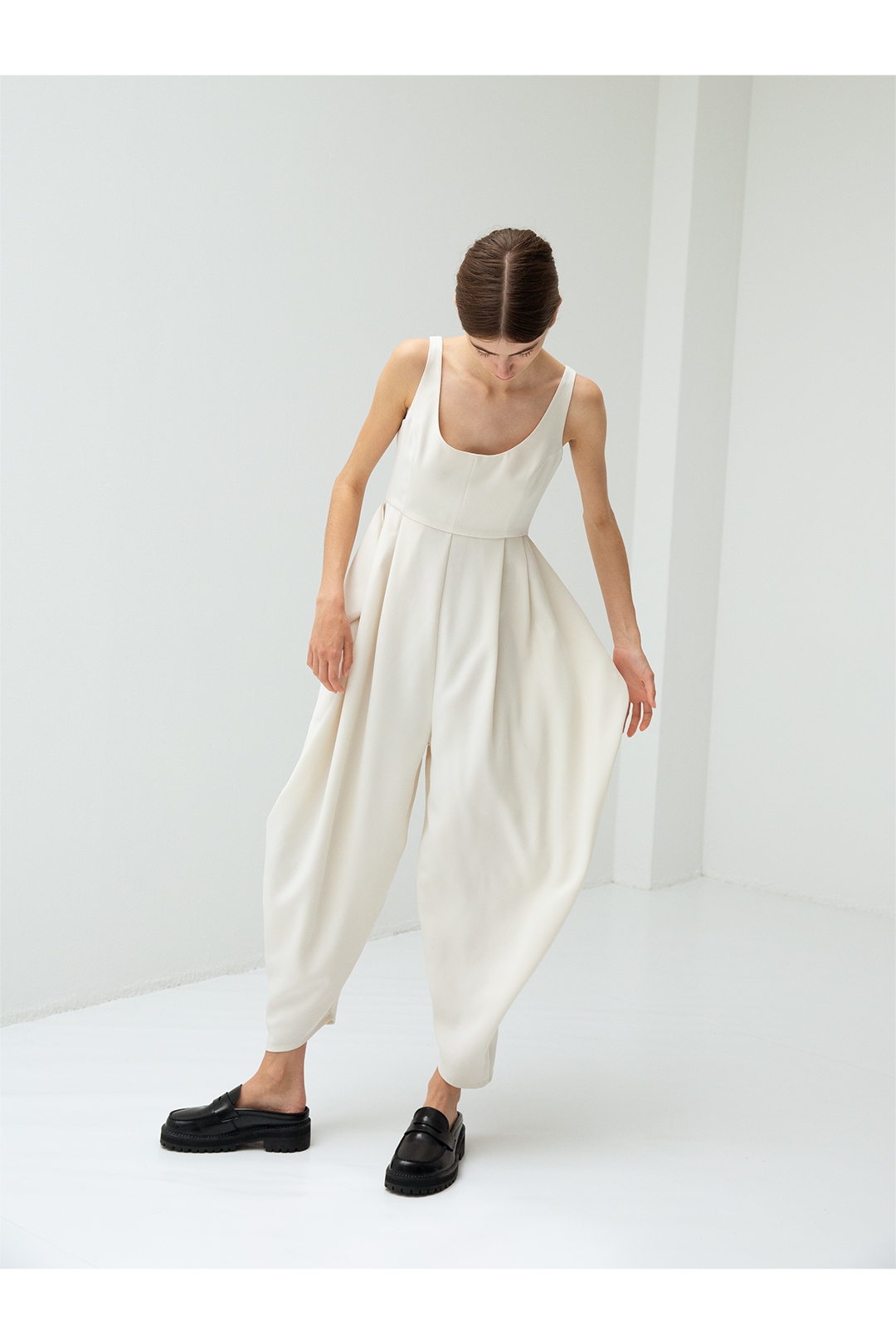 Belted Jumpsuits 詳細画像 White 1