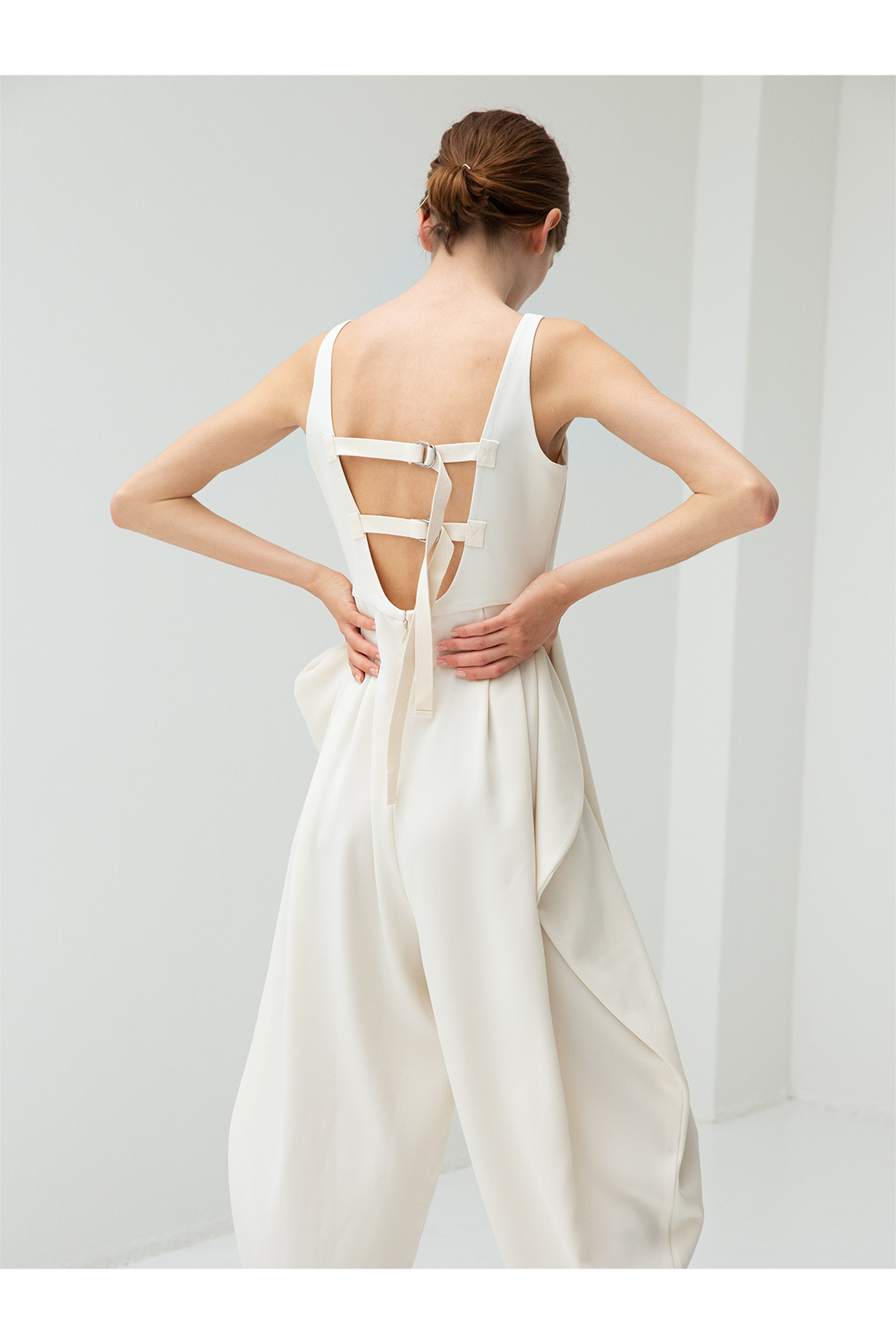 Belted Jumpsuits 詳細画像 White 2