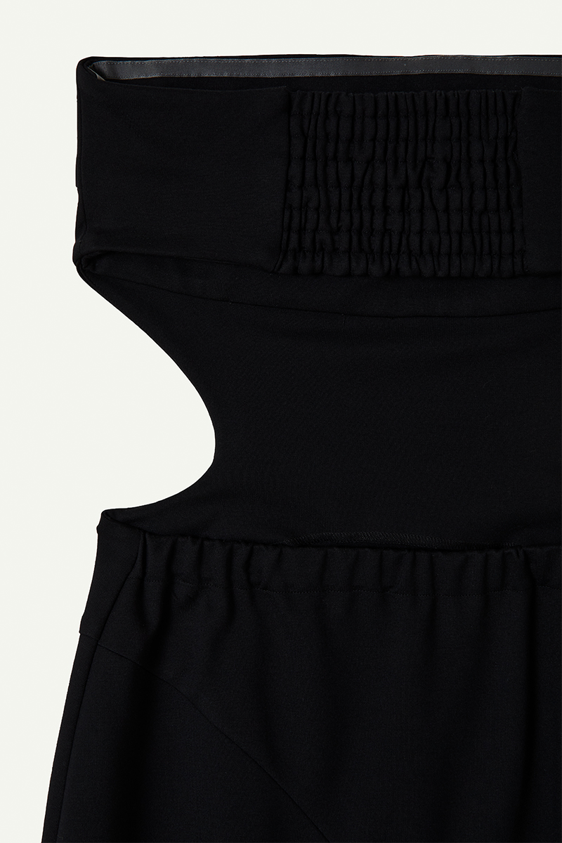 Curvy Slit Tube Dress 詳細画像 Black 3