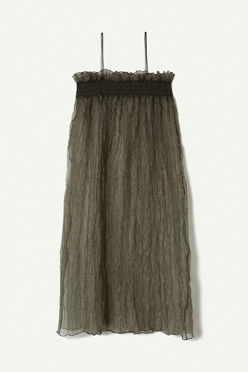 Recycle Organdy Pleats Dress