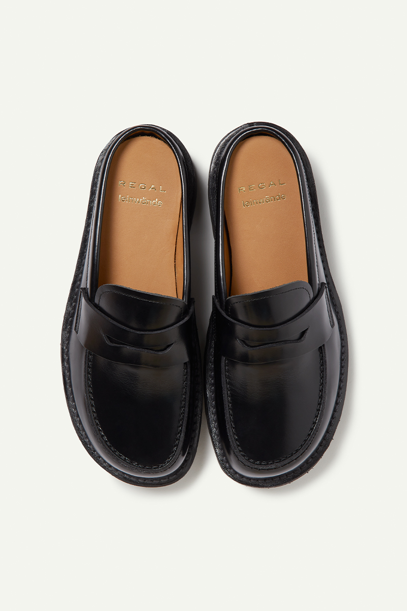 Regal Leather Slip-On Loafers 詳細画像 Black 6