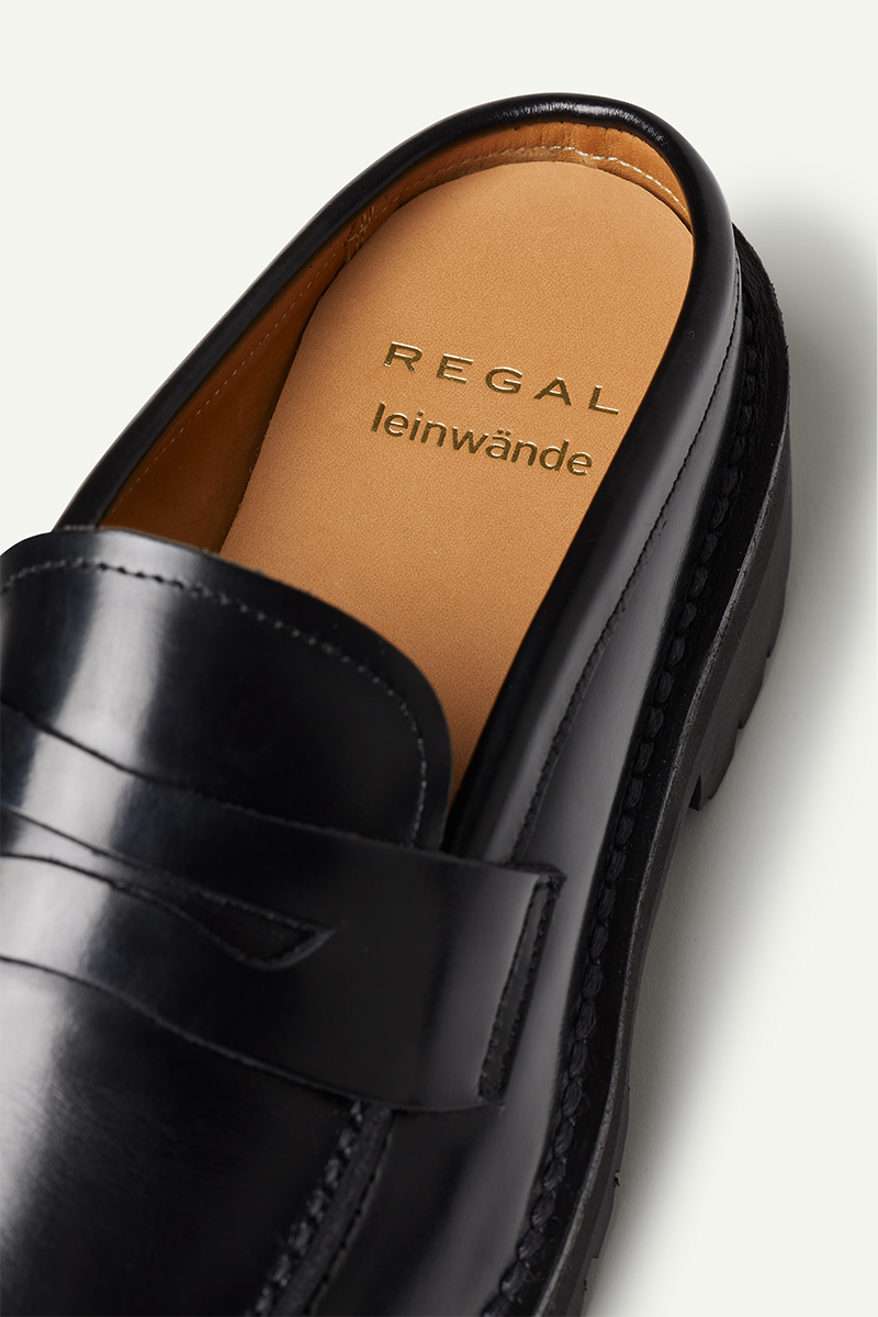 Regal Leather Slip-On Loafers 詳細画像 Black 7