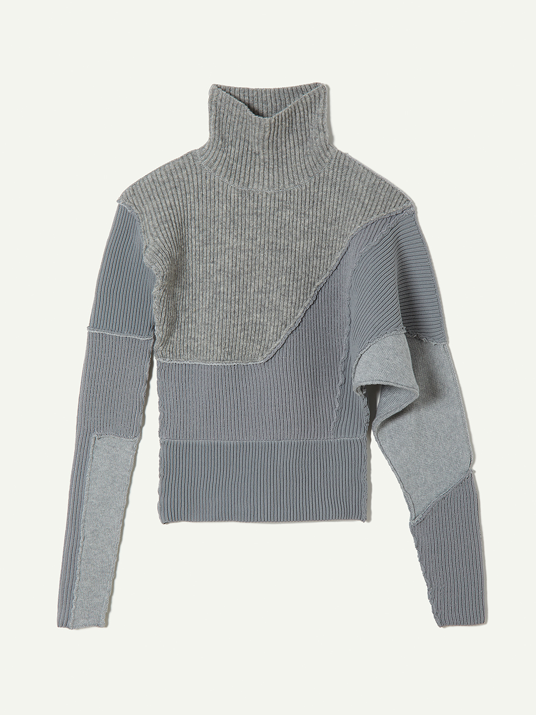 Patchwork Asymmetry Top 詳細画像 Gray 1