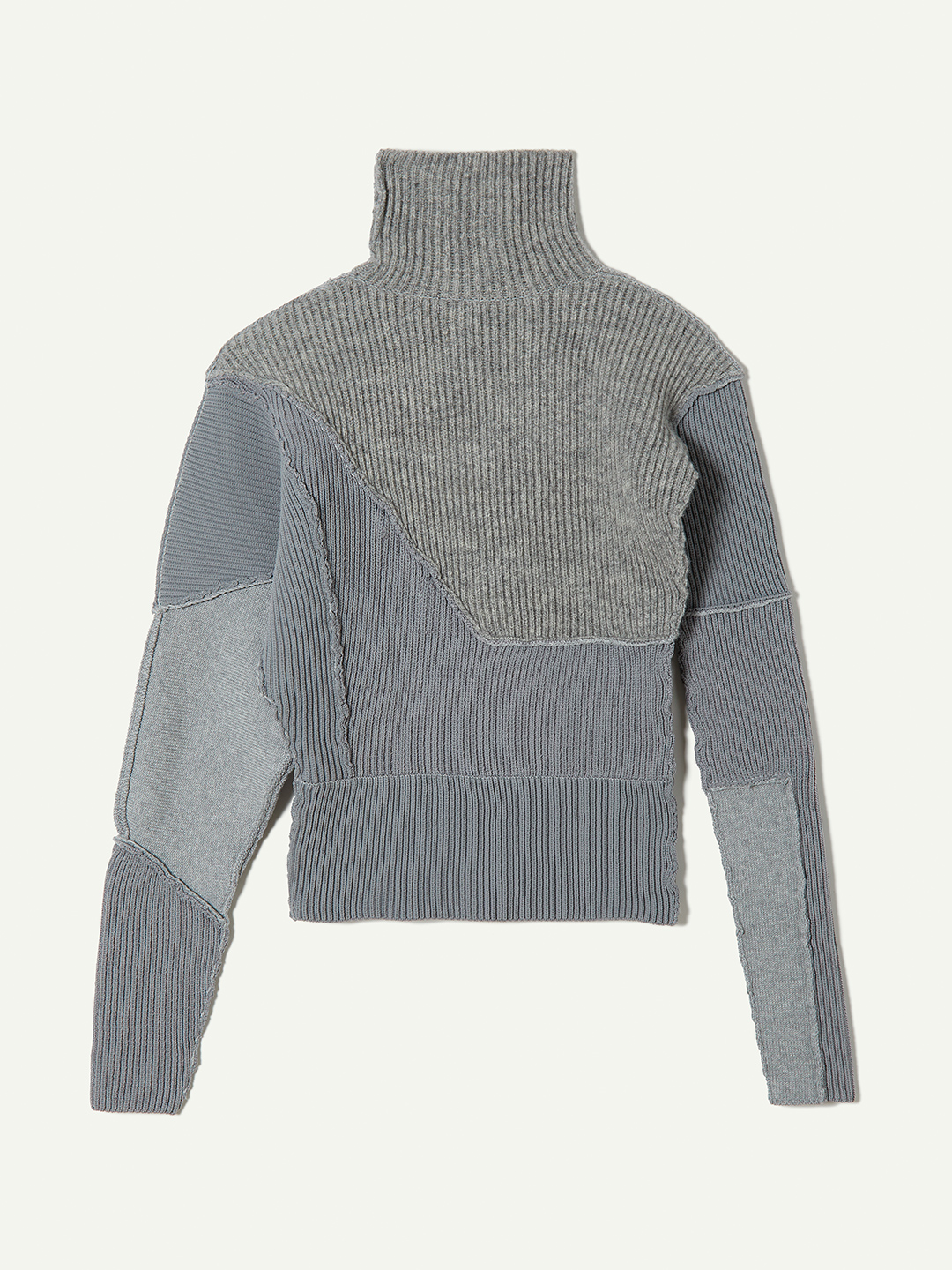 Patchwork Asymmetry Top 詳細画像 Gray 2