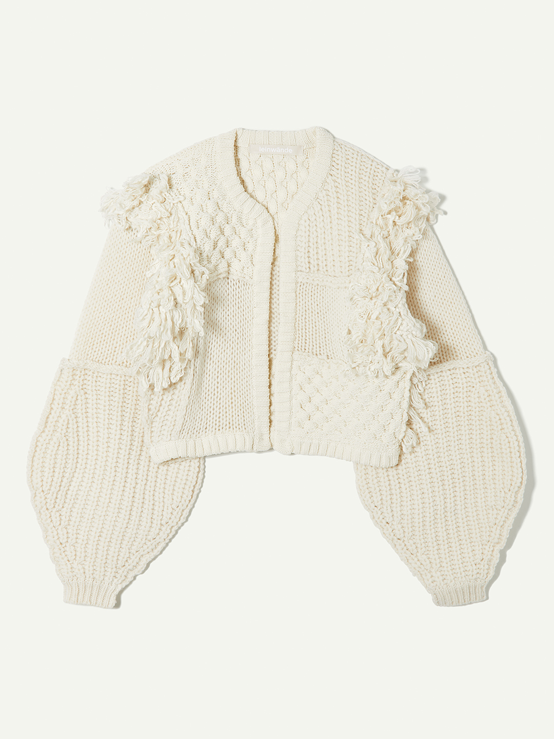 Hand Knitted Patchwork Cardigan