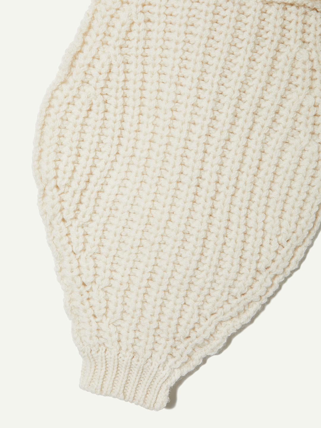 Hand Knitted Patchwork Cardigan 詳細画像 White 4