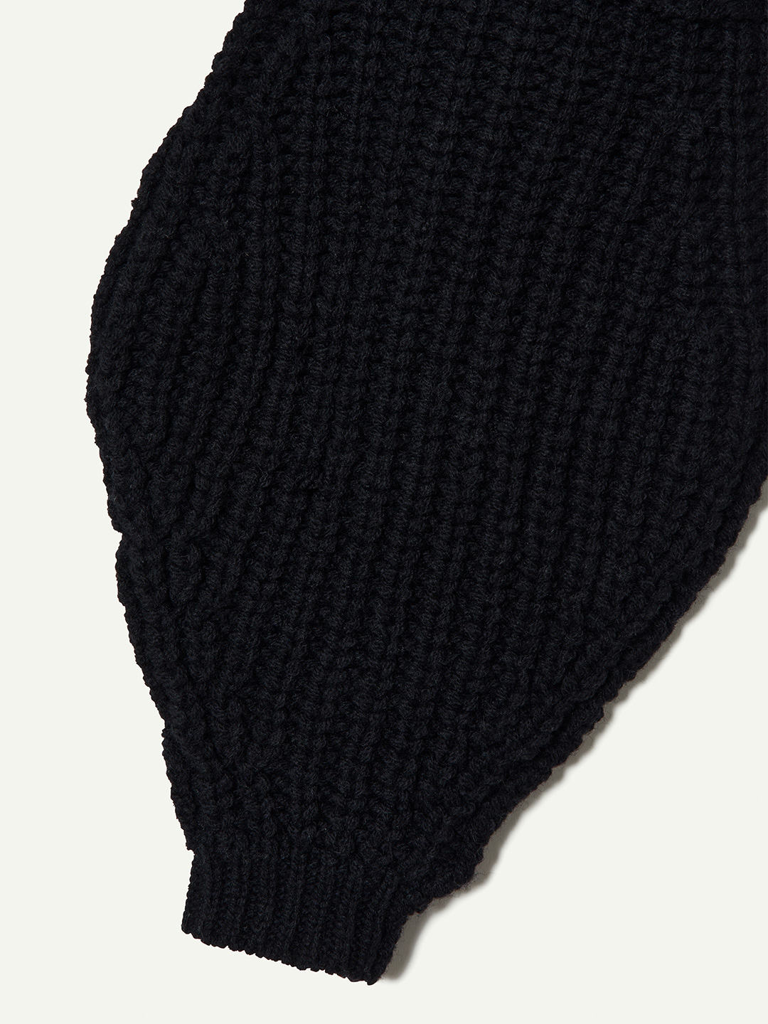 Hand Knitted Patchwork Cardigan 詳細画像 Black 4