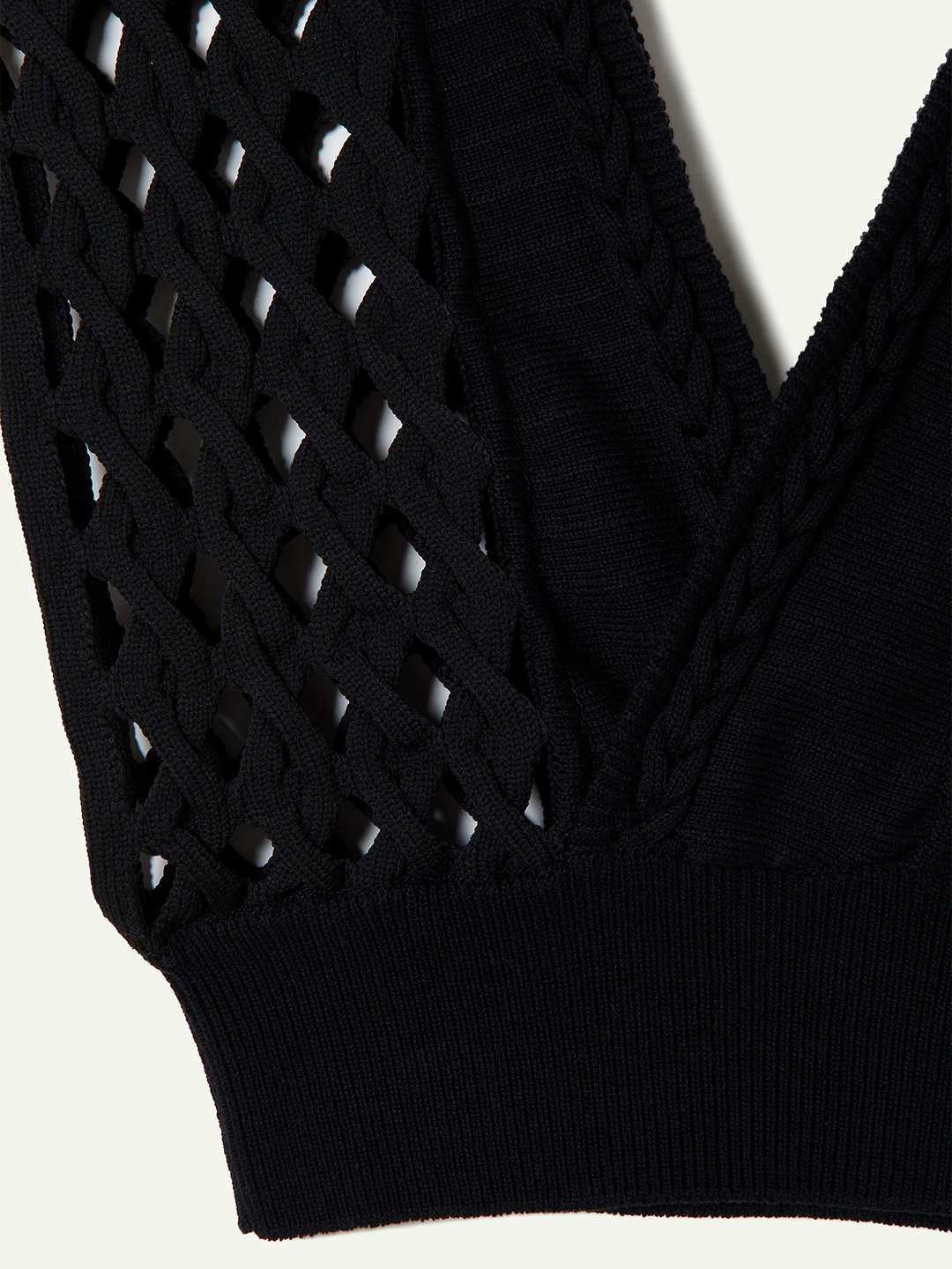 Braid Knitted Top 詳細画像 Black 4