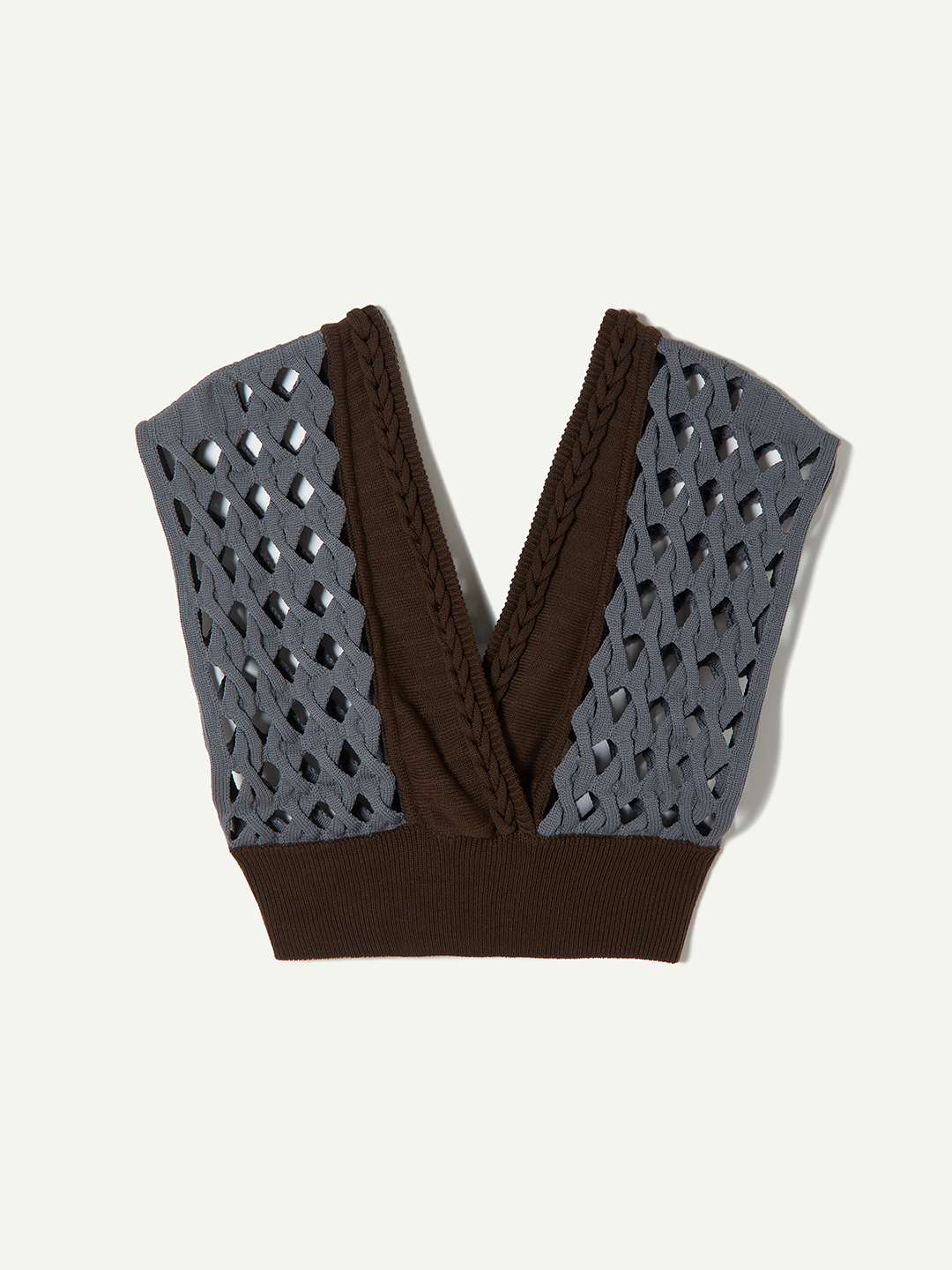 Braid Knitted Top 詳細画像 Blue 2