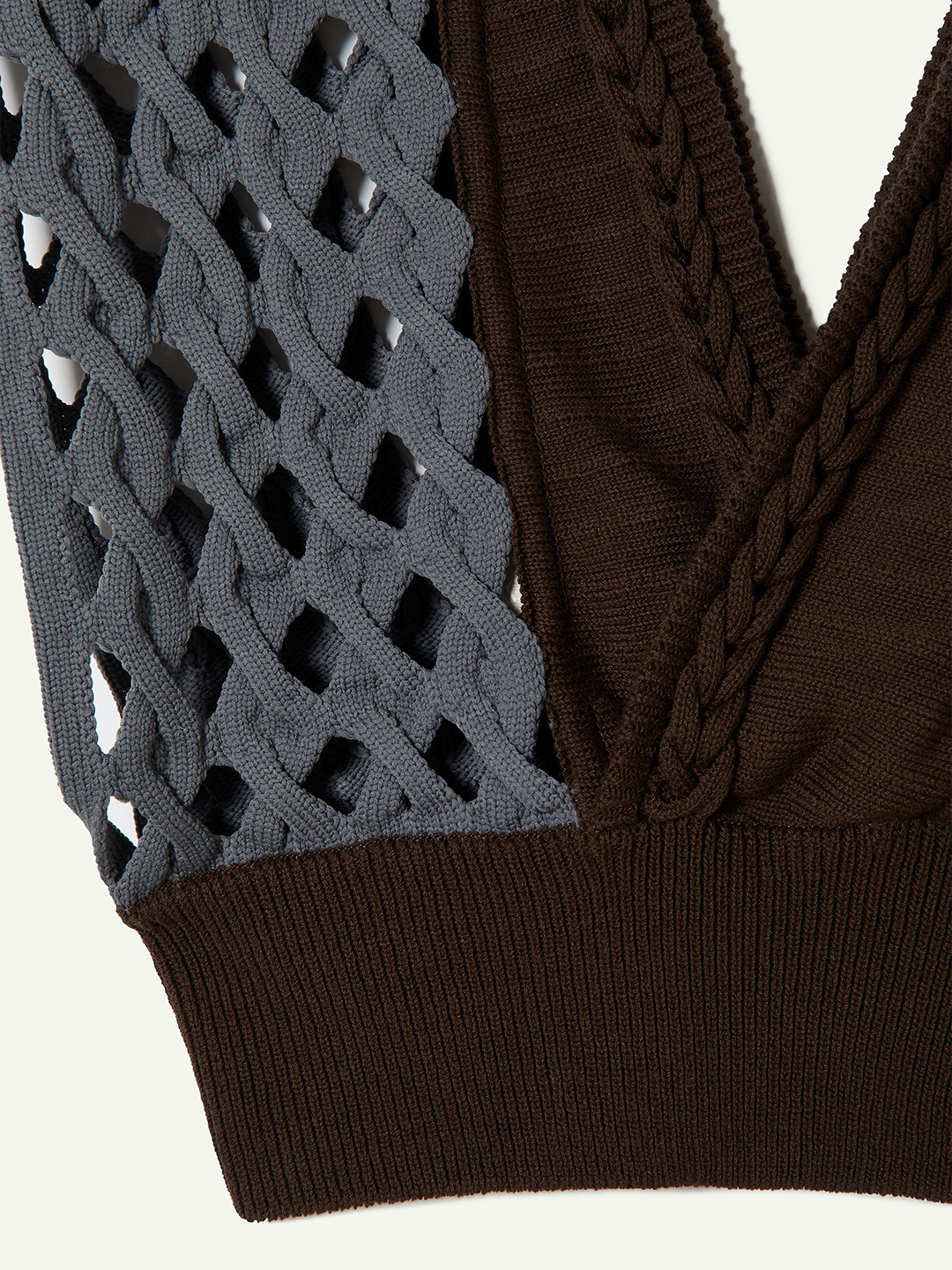 Braid Knitted Top 詳細画像 Blue 4