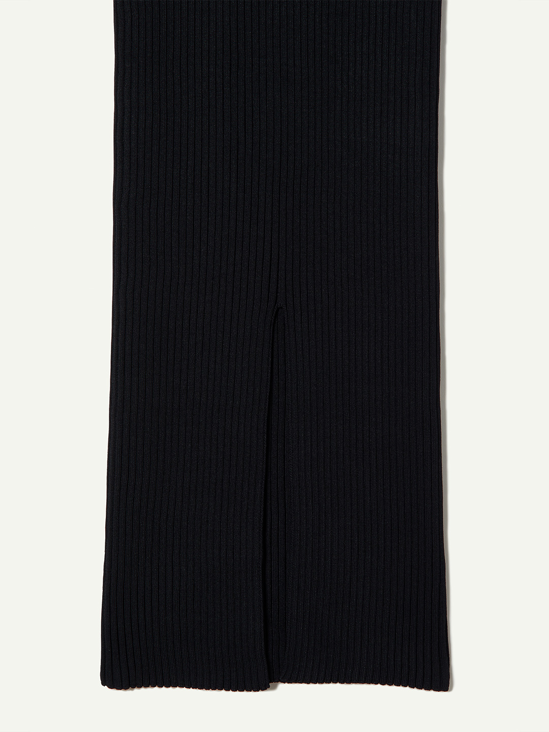 Washable Rib Knit Skirt 詳細画像 Black 3