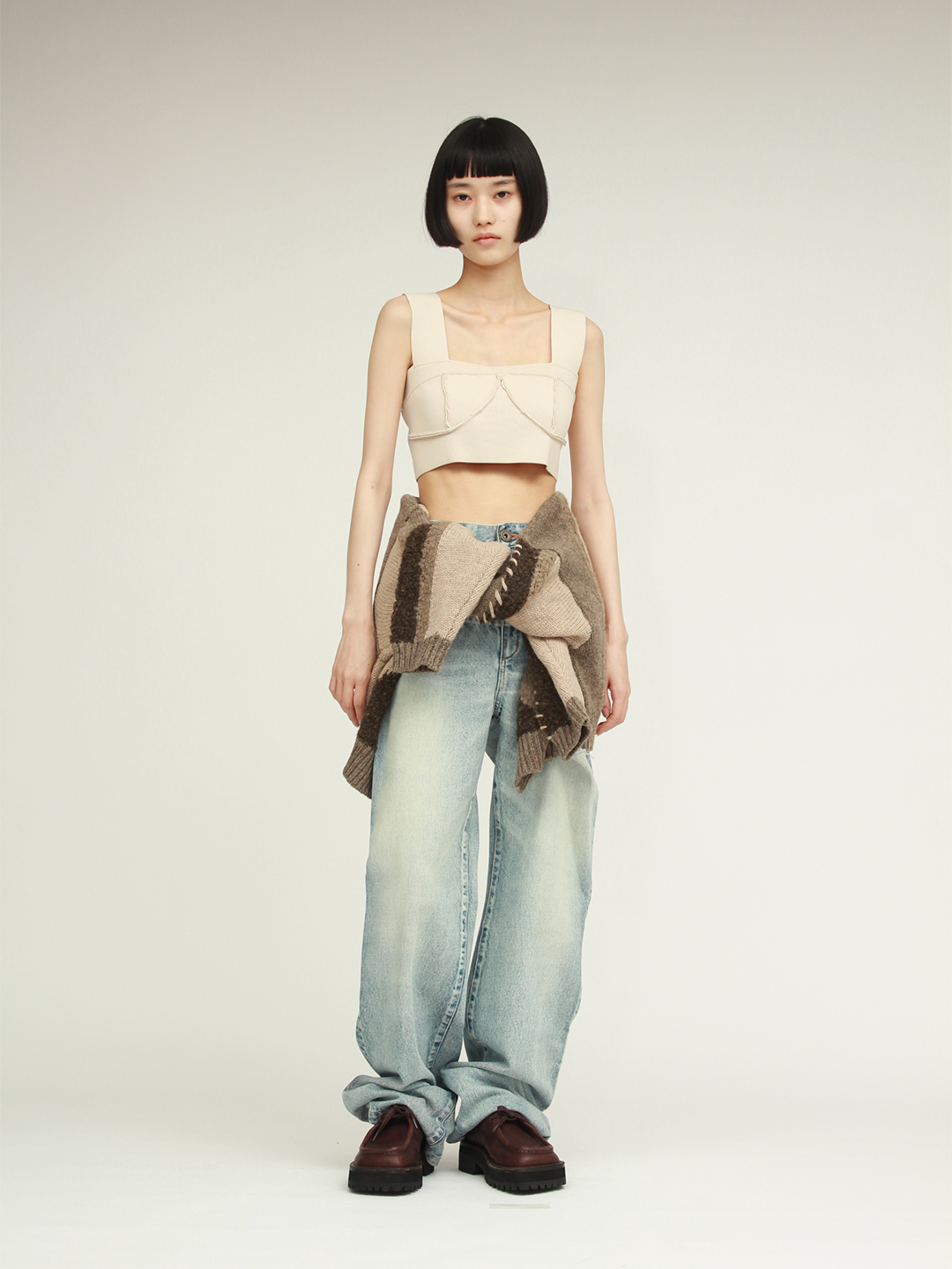 Knitted Beach Bra Top 詳細画像 White 3