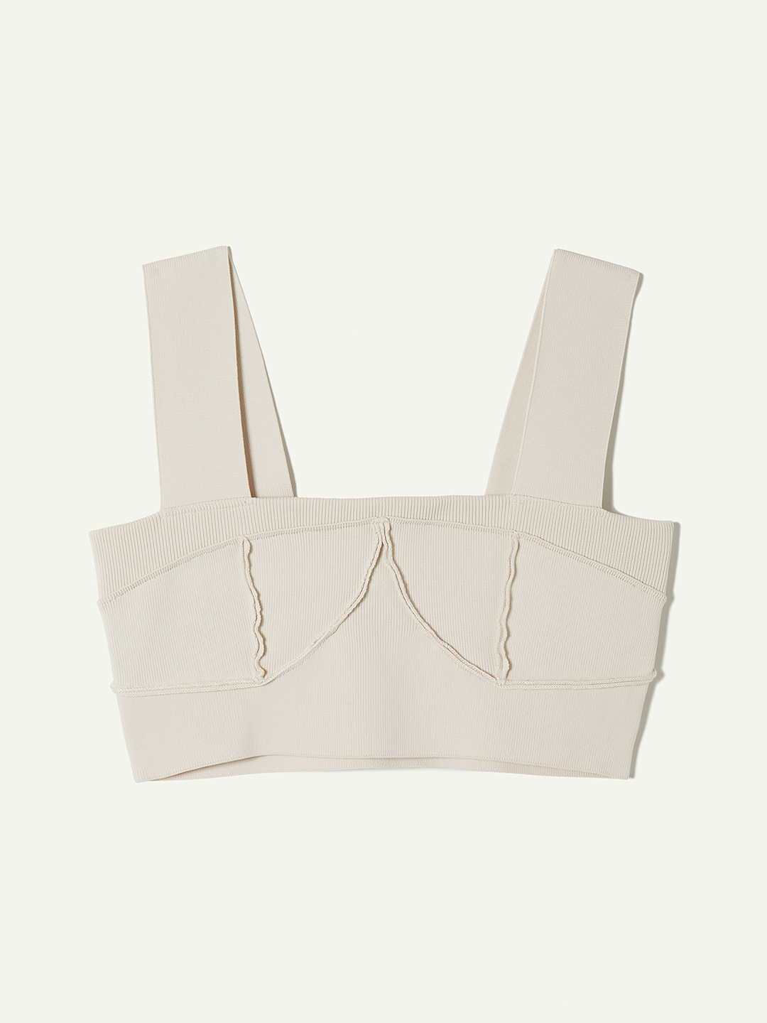 Knitted Beach Bra Top 詳細画像 White 1