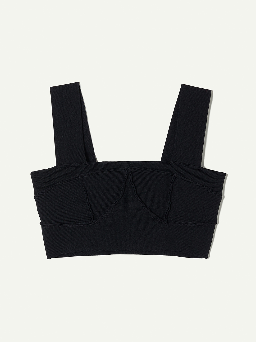 Knitted Beach Bra Top 詳細画像 Black 1