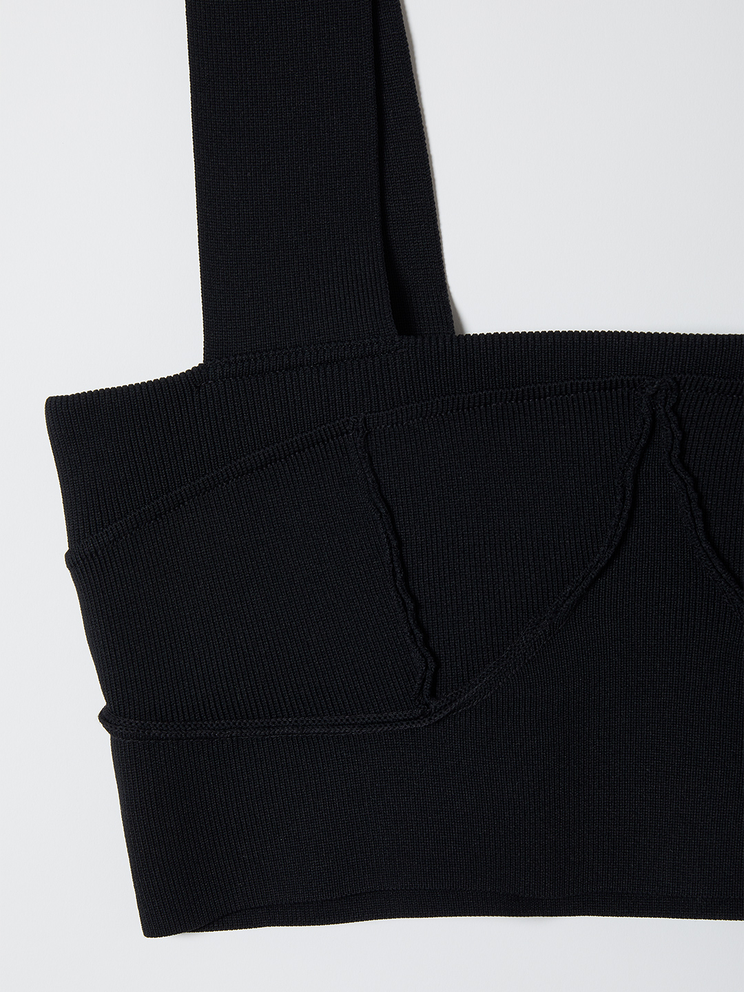 Knitted Beach Bra Top 詳細画像 Black 3