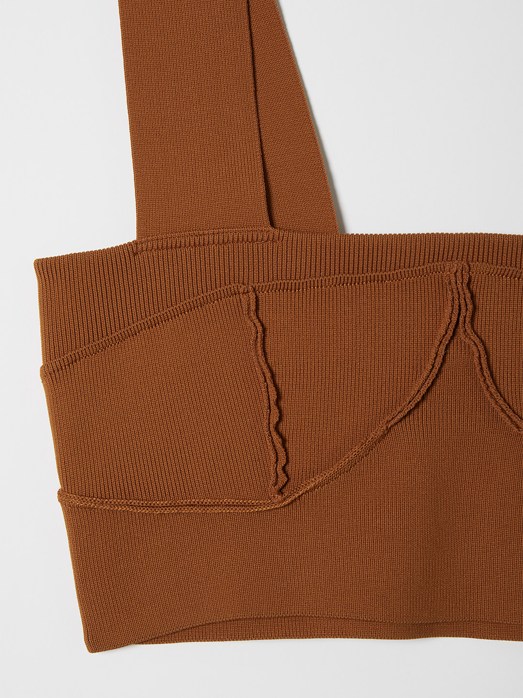 Knitted Beach Bra Top 詳細画像 Brown 3