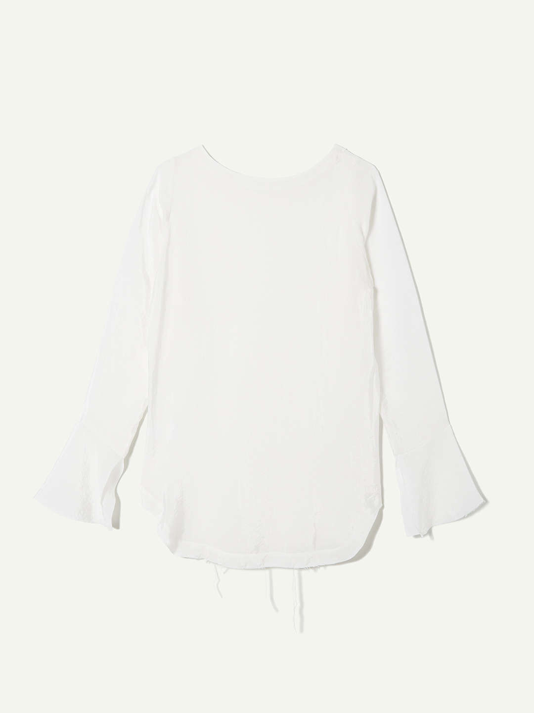 Cupro Flair Sleeve Top 詳細画像 White 2