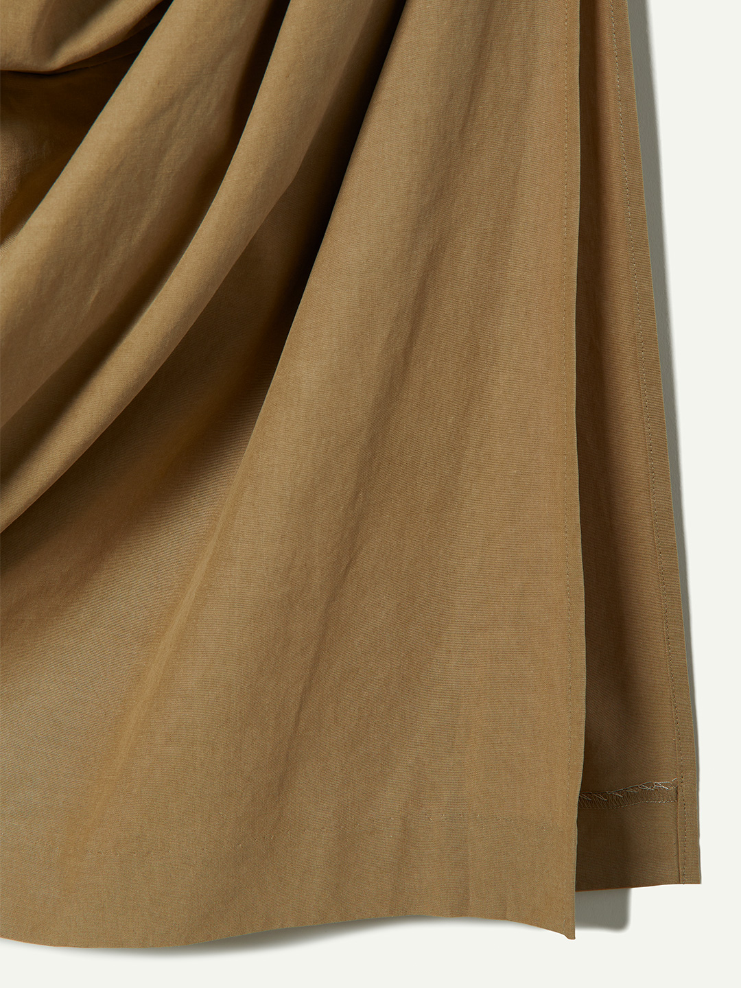 Ribbon Tie Cotton Skirt 詳細画像 Beige 4