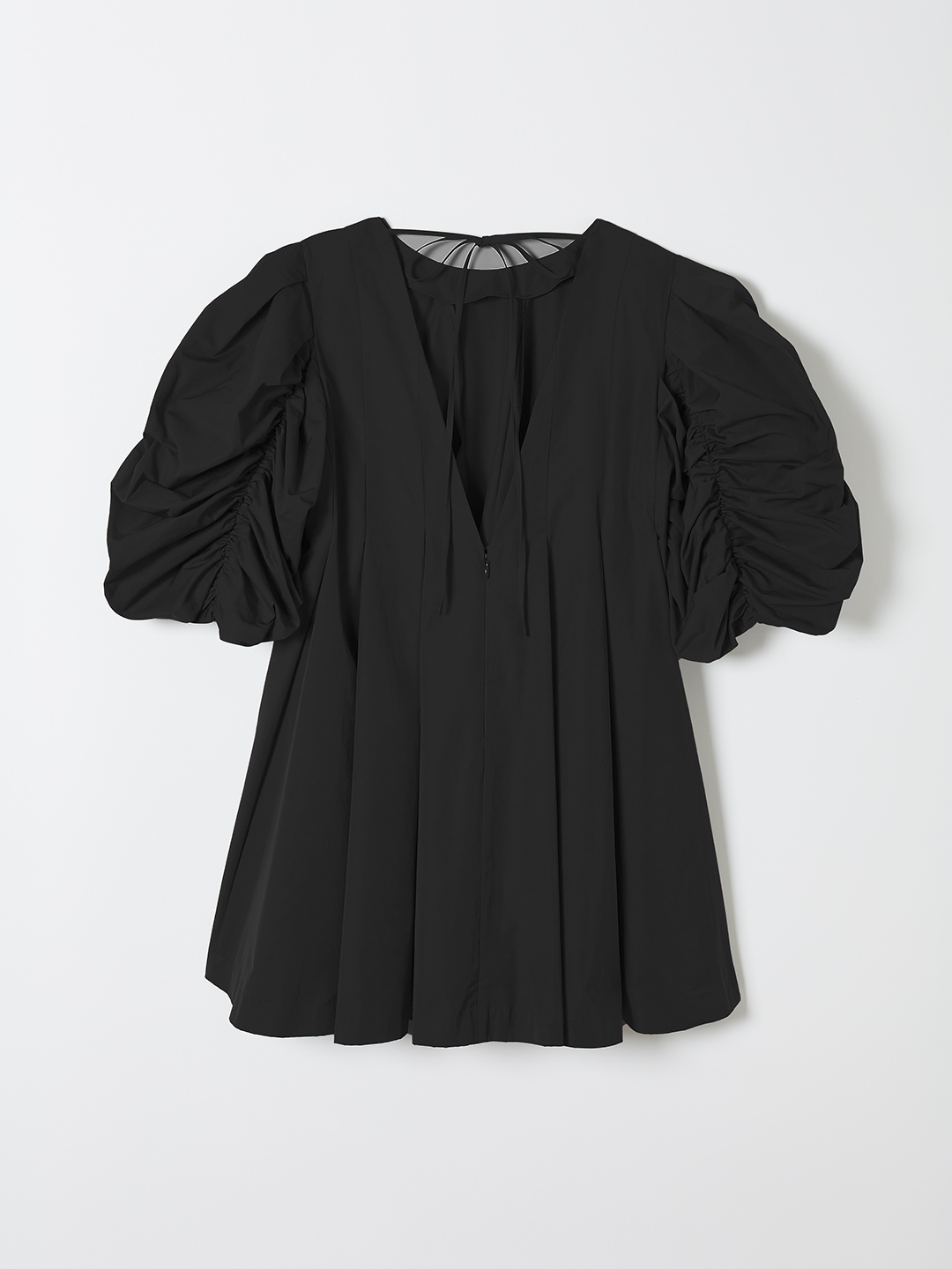 Bubble Sleeve Mini Dress 詳細画像 Black 2