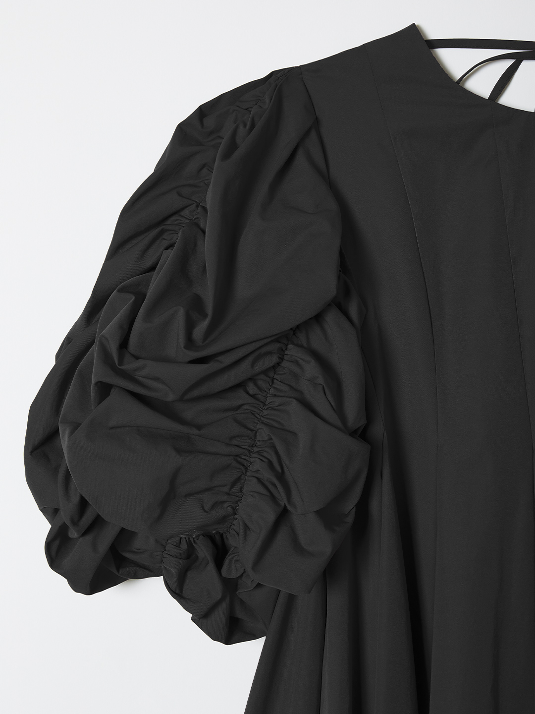 Bubble Sleeve Mini Dress 詳細画像 Black 3