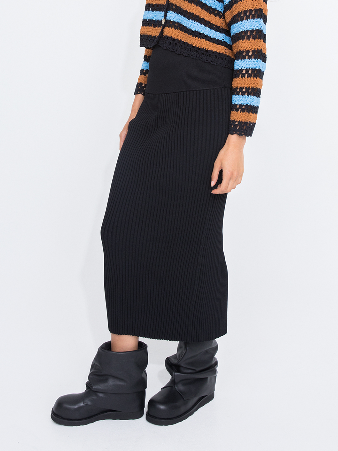 Wide Shaft Boots 詳細画像 Black 1