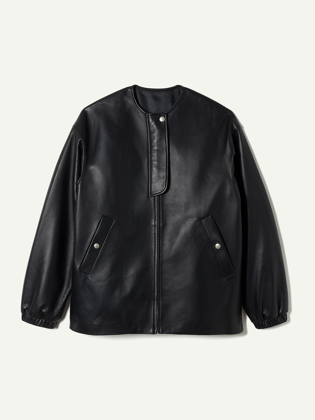 Gather Lamb Skin Blouson
