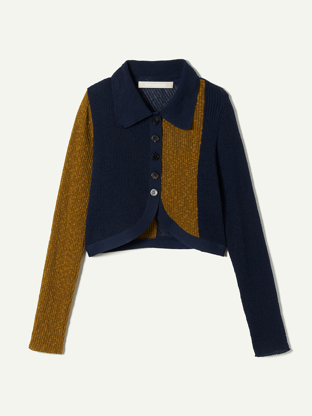 Intarsia Knitted Polo