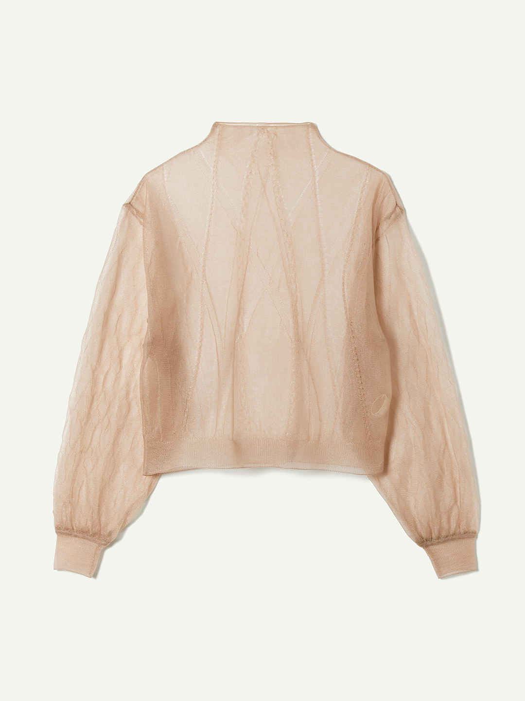 Leinwande (ラインヴァンド ) タートルネック セール】Pleats Turtleneck Cropped Top（Tシャツ/カットソー
