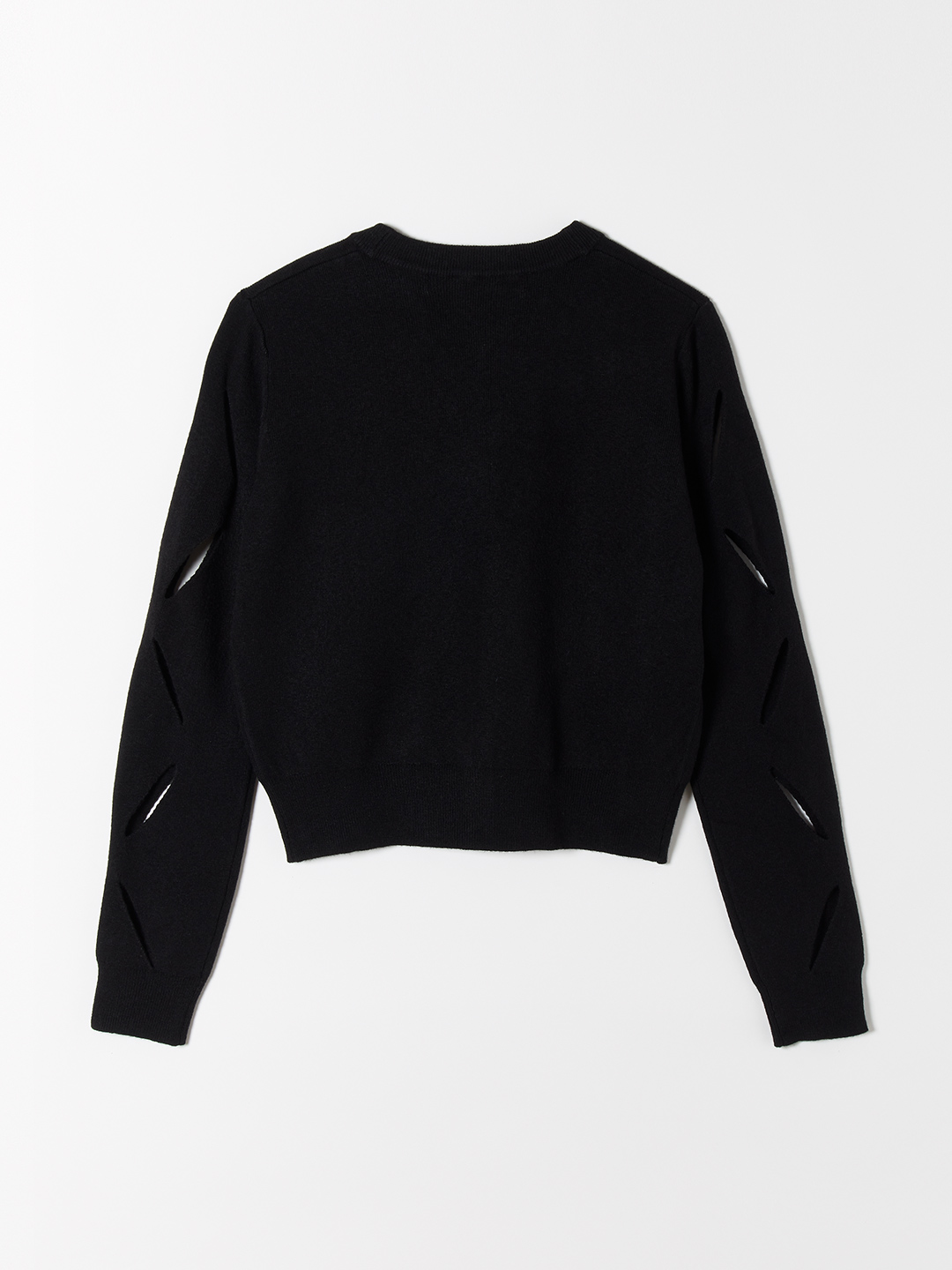 Flower Knitted Cardigan 詳細画像 Black 2