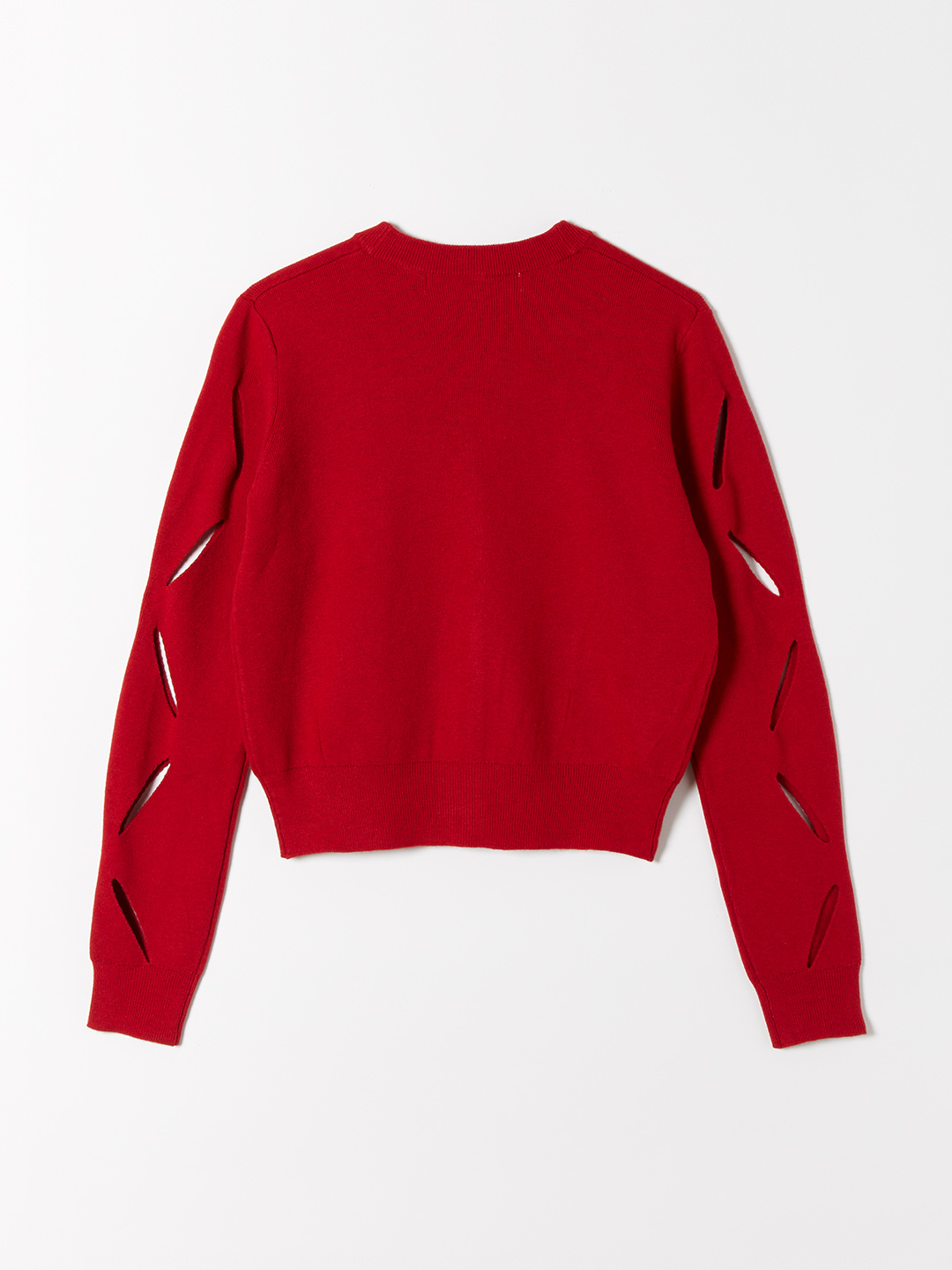 Flower Knitted Cardigan 詳細画像 Red 3