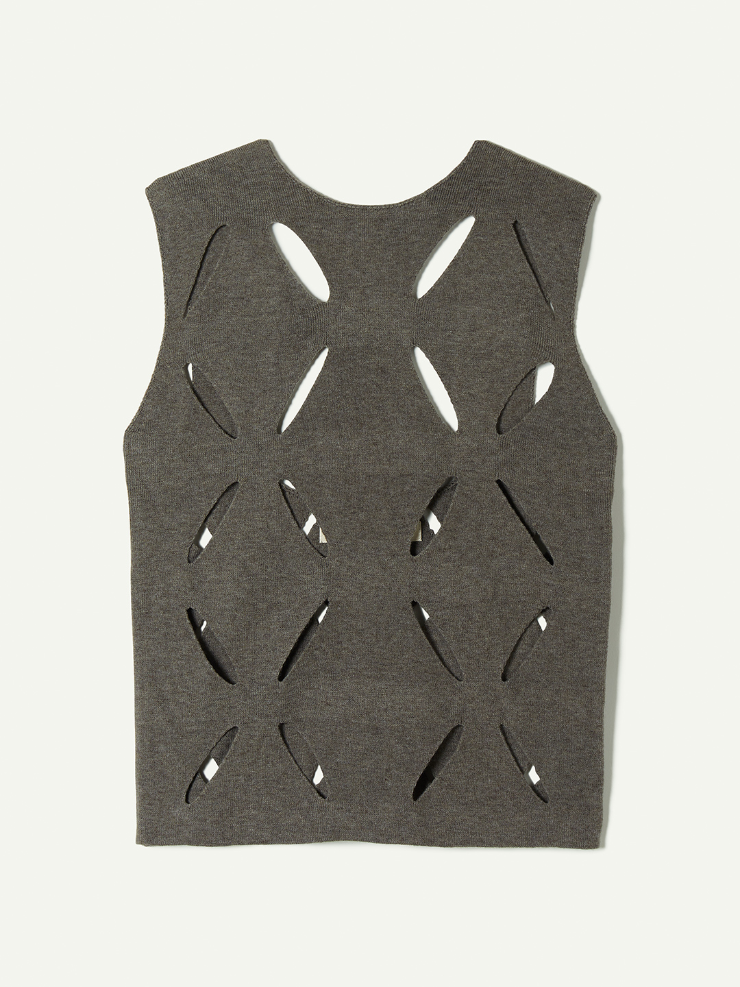 Flower Knitted Top 詳細画像 Gray 3