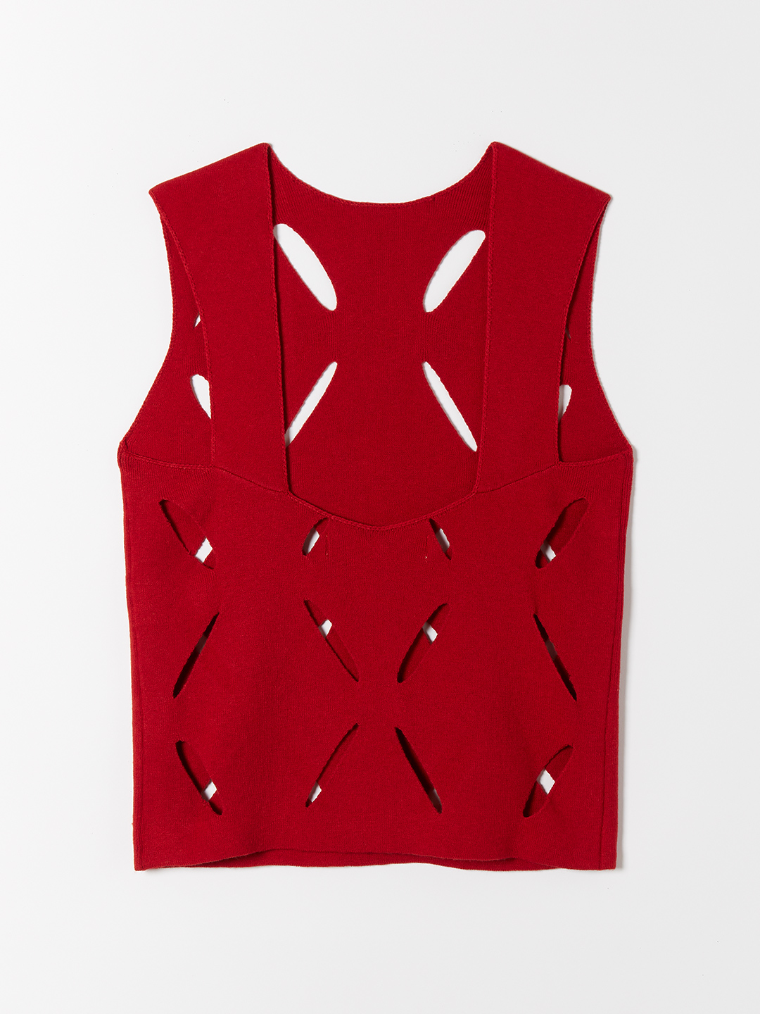 Flower Knitted Top 詳細画像 Red 2
